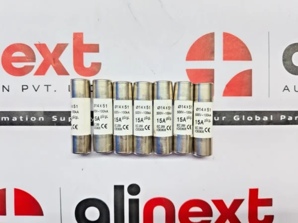 Lot of 7x 14x51mm Fuse gG/gL 15A 500V-100kA