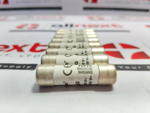 Lot of 8x Bussmann C14G4 series cylindrical fuses 500VAC or 690VAC  4A