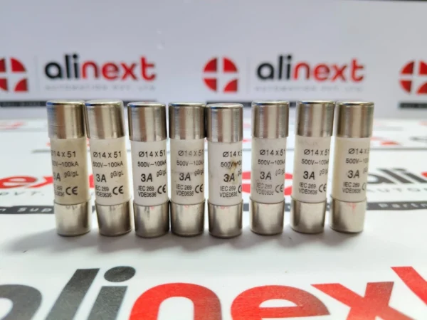 Lot of 8x High Capacity General Purpose Industrial Fuse gG 14mmX51mm 10A 500 VAC