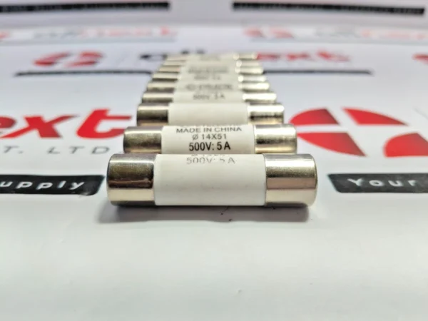 Lot of 9x Eyelectic 14x51mm Solar Photovoltaic Fuses 500V:5A