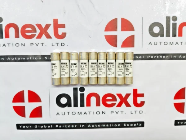  Lot of 9x Weber CH14 type cylindrical industrial fuse 50A 500V 120kA 4.1W