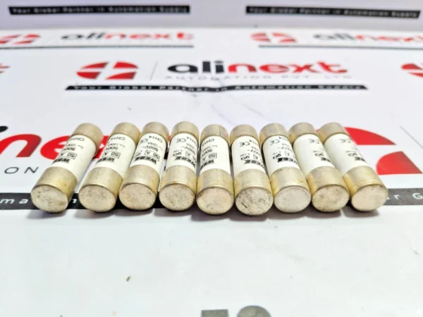  Lot of 9x Weber CH14 type cylindrical industrial fuse 50A 500V 120kA 4.1W