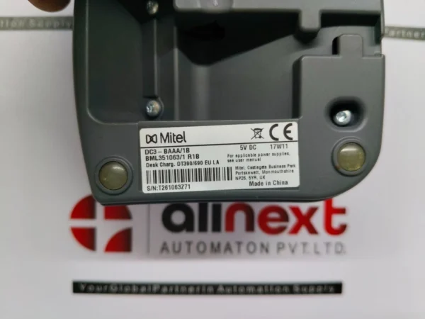 Mitel DC3-DAAA/1B1 Desk Charger 5V DC 19W19