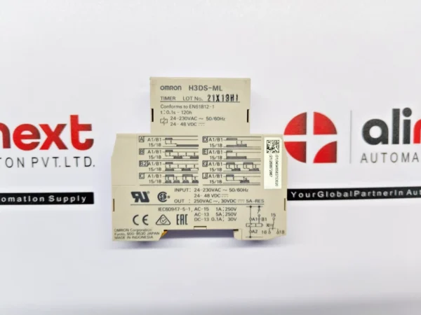 Omron H3DS-ML multi-function time delay relay 0.1-120h 24-230VAC 50/60Hz 