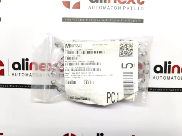 Pack of 50x Mouser Electronics 5985-AFK50V10-F Aluminium Electrolytic Capacitors