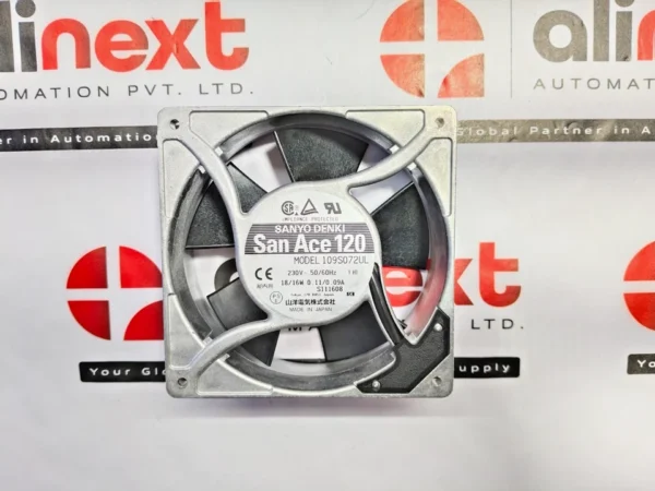 Sanyo Denki 109S072UL San Ace 120 AC cooling fan 230V 50/60Hz 18/16W 0.11/0.09A