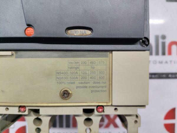 Schneider Electric Compact NSX 630NA Compact Circuit Breaker 800V 50/60Hz