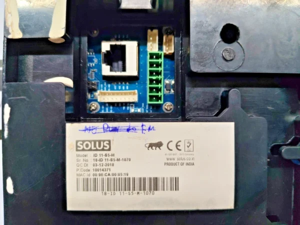 Solus ID15 Universal Multi-Biometric Access Control Terminal SAC003-V1.6-D1