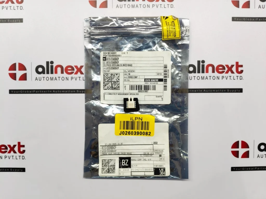 TE Connectivity 4515-DS5A004DP MS4515 Series Analog Differential Pressure Sensor