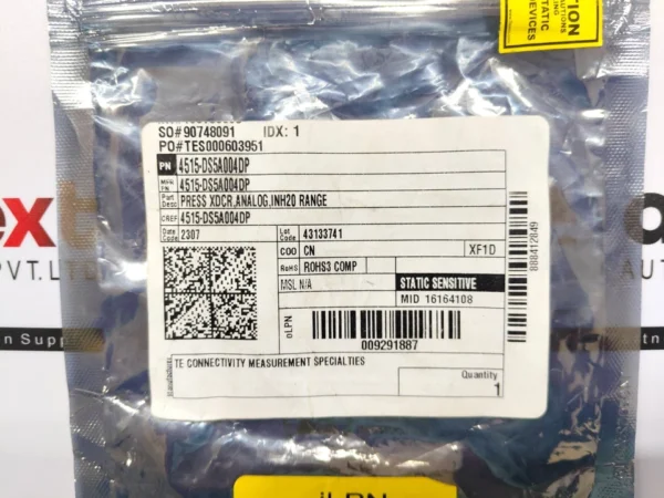 TE Connectivity 4515-DS5A004DP MS4515 Series Analog Differential Pressure Sensor