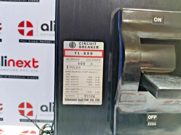 Terasaki Electric TL-600 circuit breaker AC600V DC250V 600A