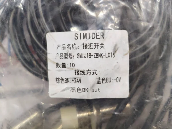 10x SIMIDER SMLJ18-Z8NK-LX16 Inductive Proximity Sensor