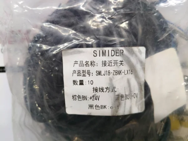 10x SIMIDER SMLJ18-Z8NK-LX16 Inductive Proximity Sensor