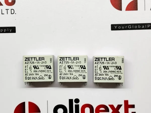 3x Zettler AZ725-1A-24D Power Relay