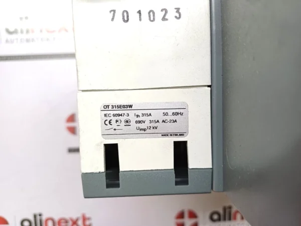 ABB OT315E03W 3-Pole Switch-Disconnector 315A 690V AC