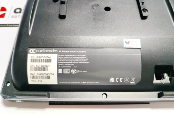 AudioCodes C455HD IP Phone GGWV00744 P02