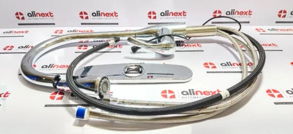 Chrome Pull-Down Kitchen Faucet with Sprayer and Hose