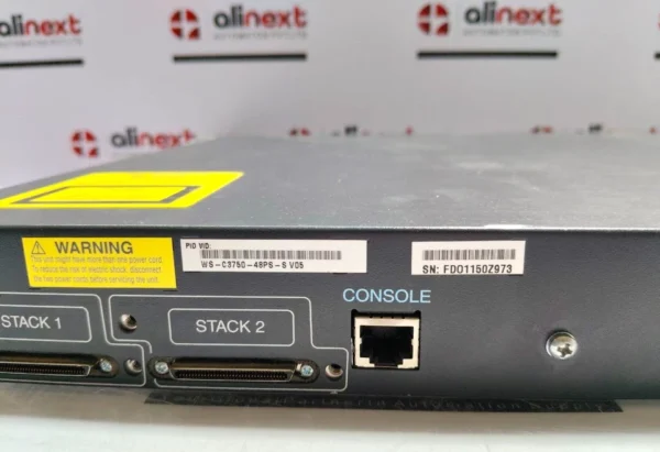 Cisco Catalyst 3750 Series PoE-48 WS-C3750-48PS-S V05 48-Port Ethernet Switch