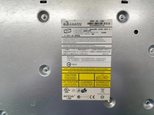 Cisco Catalyst 3750 Series PoE-48 WS-C3750-48PS-S 48-Port Ethernet Switch