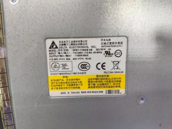 Delta C3K-PWR-1150WAC V02 Power Supply Module DPST-1150AB AB