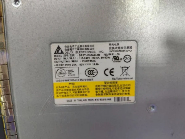 Delta C3K-PWR-1150WAC V02 Power Supply Module DPST-1150AB AB