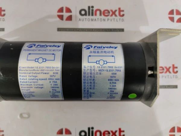 Faiveley 12.2331.7002 Ed.C01 Transport PermanentMagnet DCMotor 85ZY-12.2331.7002