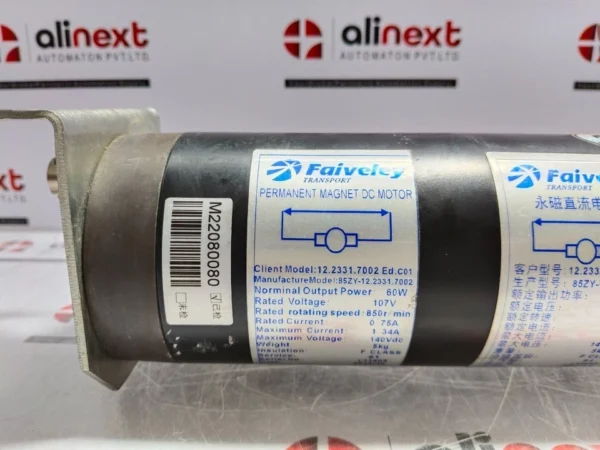 Faiveley 12.2331.7002 Ed.C01 TransportPermanent Magnet DCMotor 85ZY-12.2331.7002