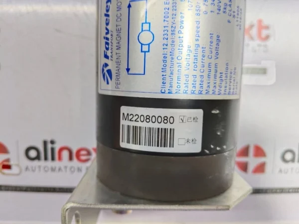 Faiveley 12.2331.7002 Ed.C01 TransportPermanent Magnet DCMotor 85ZY-12.2331.7002