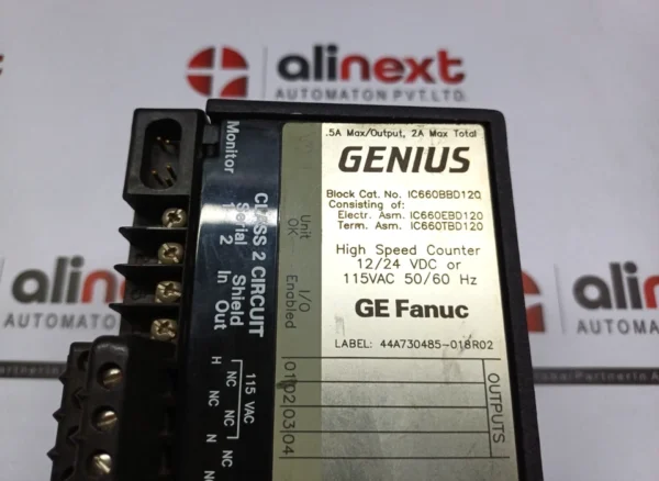 GE Fanuc IC660BBD120 Genius Sink I/O Module IC660TBD120KCA1 + IC660EBD120KCA1