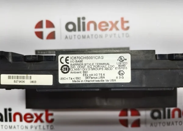GE Fanuc IC670CHS001CAG I/O TERMINAL BLOCK BARRIER STYLE