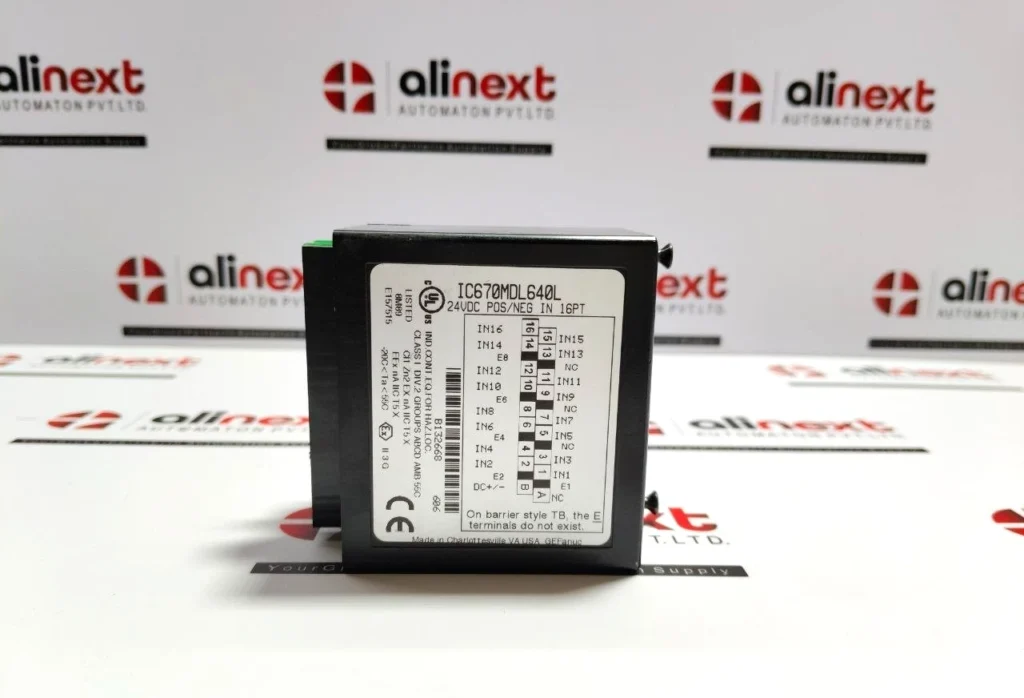 GE Fanuc IC670MDL640 24VDC Negative Logic Input Module 44A731468-001R04