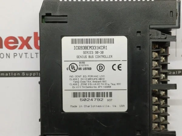 GE Fanuc IC693BEM331KCA1 Series 90-30 Genius Bus Controller “Slightly cracked”