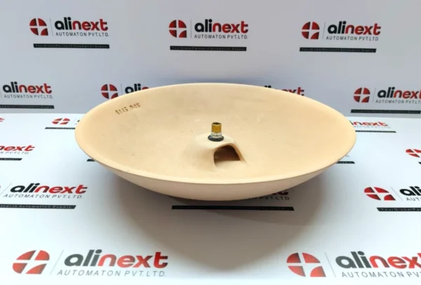 Industrial Beige Porcelain Lamp Shade A145 015 w/ Brass Fitting