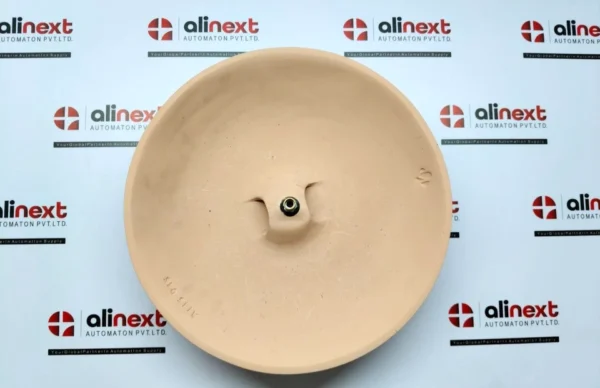 Industrial Beige Porcelain Lamp Shade A145 015 w/ Brass Fitting