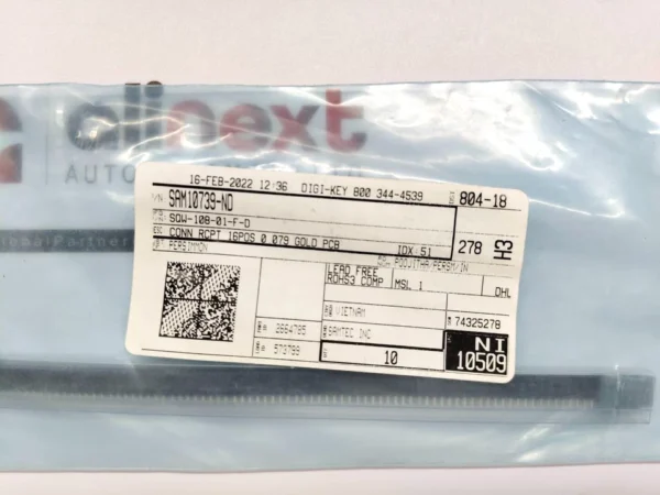 Lot of 10x Samtec SQW-108-01-F-D socket strip connector SAM10739-ND