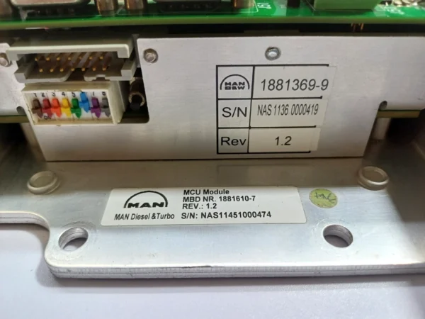 MAN Diesel & Turbo 1881610-7 MCU Module (Master Control Unit) Rev 1.2