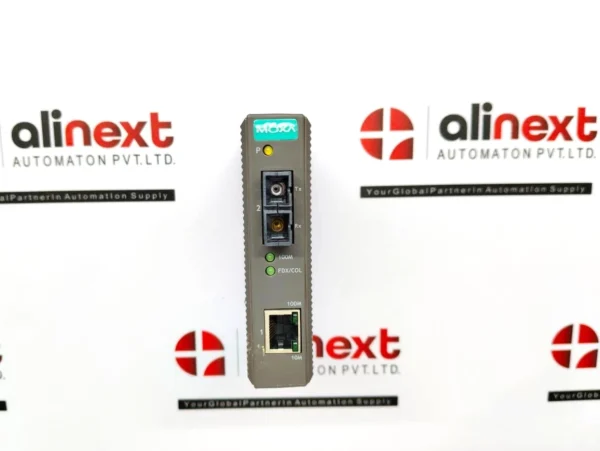 Moxa IMC-21-S-SC Industrial Ethernet-to-Fiber Media Converter 12-48 VDC