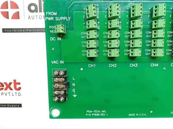 PEM-Tech PT 890 Rev 1 Pwr Supply Pcb Card PT812 Rev 2