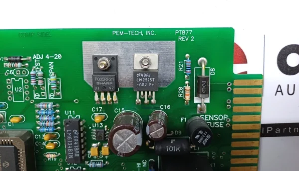 PEM-Tech PT 950B ppm H2S Monitor PCB CARD PT877 Rev 2
