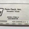 Pem-Tech PT900-12 12-Channel Gas Monitor “Frame only”