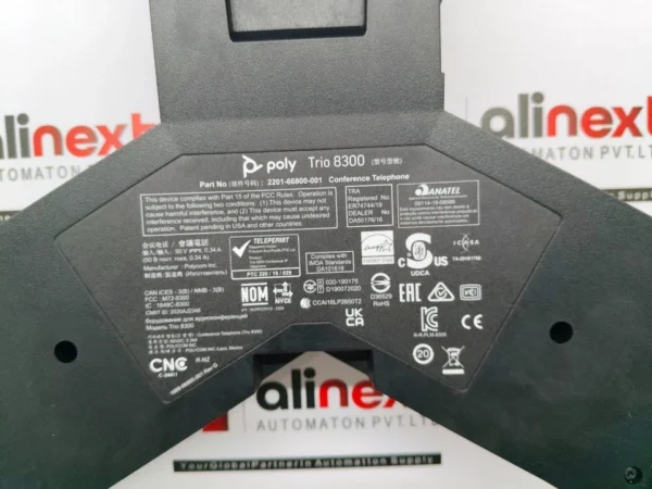 Poly Trio 8300 Conference Telephone 2201-66800-001 50V 0.34A