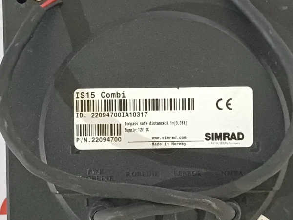 Simrad IS15 Combi Instrument Display 12V DC 22094700