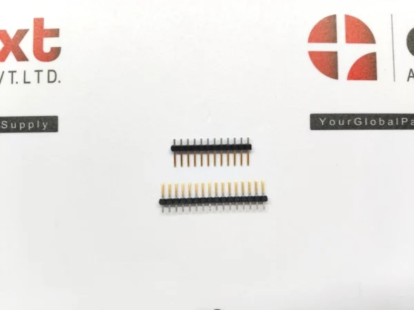 Straight Header - Male, Gold Plating