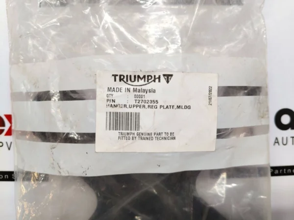 Triumph Genuine Upper License Plate Hanger T2702355