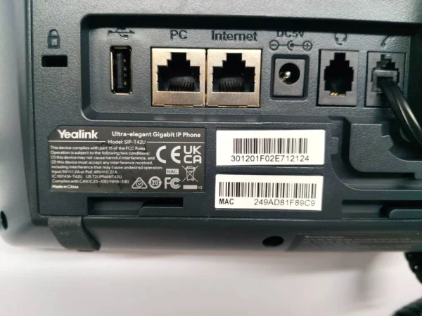 Yealink SIP-T42U ultra-elegant Gigabit IP phone