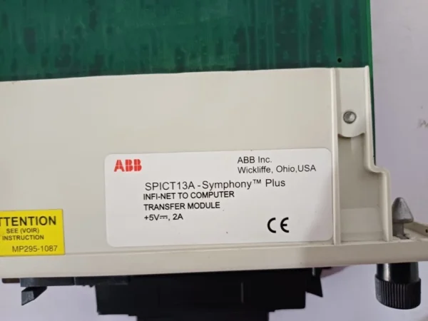 ABB ICT13A Symphony Plus INFI-NET SPICT13A Computer Transfer Module
