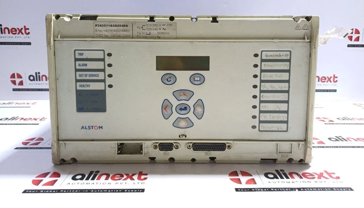 Alstom P343 Generator Protection Relay P343311A2A0040A 100-120V 50/60Hz ...