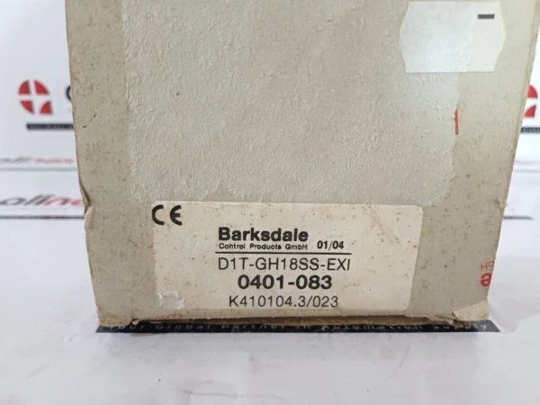 Barksdale D1T-GH18SS-EXI Pressure Switch 0401-083 ATEX Intrinsically Safe
