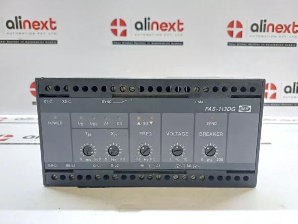DEIF FAS-113DG Synchronizer Relay 110V AC/DC 60Hz Generator Control Module