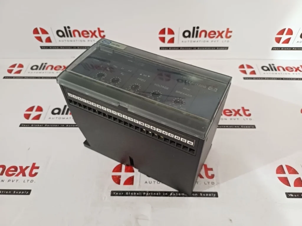 DEIF Uni-Line FAS-113DG Synchronizer Relay Module 110V AC/DC 60Hz